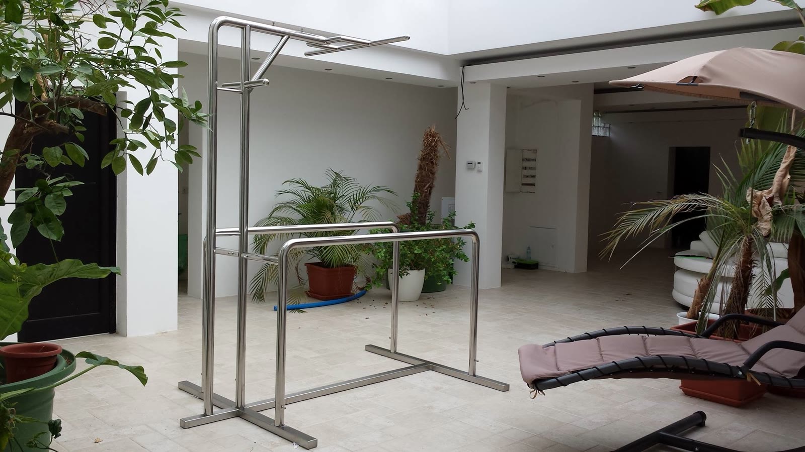 The stainless take-apart version of the GymMachine — real photo